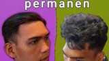 cara meluruskan rambut permanen, tutorial meluruskan rambut Pria
