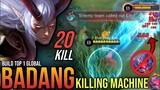 20 Kill!! New Emblem For Sidelane ~ Susanoo Skin ~ Build Top 1 Global Badang - Mobile Legends