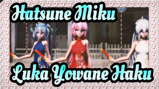 [Hatsune Miku MMD] Megurine Luka&Hatsune Miku&Yowane Haku| Pikiran Cahaya Bulan
