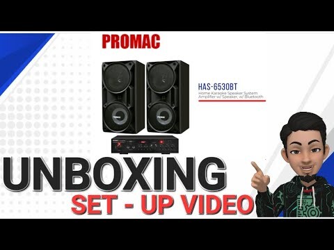 UNBOXING PROMAC HOME KARAOKE SPEAKER HAS-6540BT | QUICK SET UP VIDEO