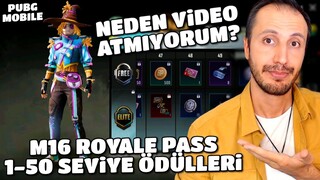 NEDEN VİDEO ATMIYORUM? M16 ROYALE PASS ÖDÜLLERİ | PUBG MOBİLE Yeni Sezon