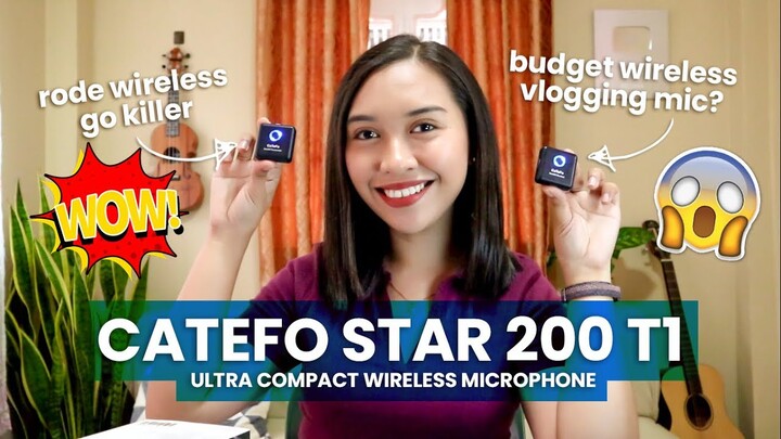 Budget Wireless Microphone for Vloggers! CaTeFo Star200 T1 (Unboxing, Test, & Review)