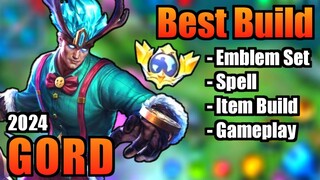 GORD BEST BUILD 2024 | TOP 1 GLOBAL GORD BUILD | GORD - MOBILE LEGENDS | MLBB