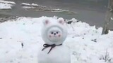 Seorang gadis memposting video dirinya membuat manusia salju yang lucu, tetapi dalam sekejap dia dit