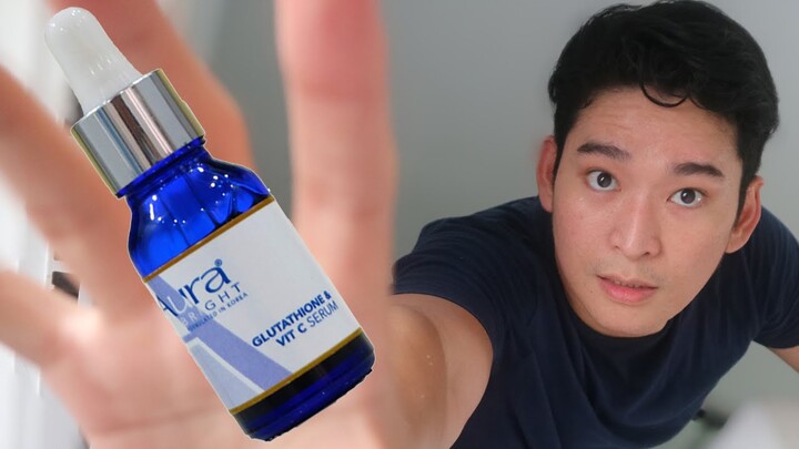 REVIEW SERUM PALING LARIS DI SHOPEE !! | AURA BRIGHT GLUTATHIONE & VIT C SERUM | ALL IN ONE SERUM