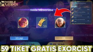 UPDATE 59 TIKET DRAW GRATIS EVENT URBAN EXORCIST !! | PRIZE POOL DAN HARGA SKIN EXORCIST MLBB