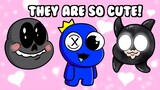 RAINBOW FRIENDS and ROBLOX DOORS But CUTE