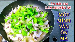 Hồng sa mạc | Ẩm thực Hải sản Mực xào hành tây - cuisines