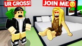 i let a homeless girl sleep over in roblox