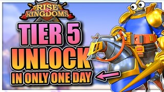 Unlock T5 in only one day on a new server [insane whale group forming] Rise of Kingdoms