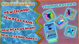 NINJA LEGENDS! EVERYTHING ABOUT THE NEW THUNDERSTORM UPDATE! ROBLOX