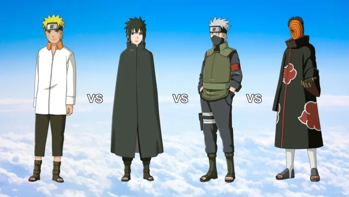 Who is Strongest | Naruto vs Obito vs Kakashi vs Sasuke
