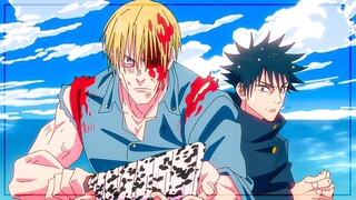 Fushiguro & Nanami & Maki & Naobito VS Dagon Raw Clips For Editing | Jujutsu Kaisen Season 2 EP14 P2