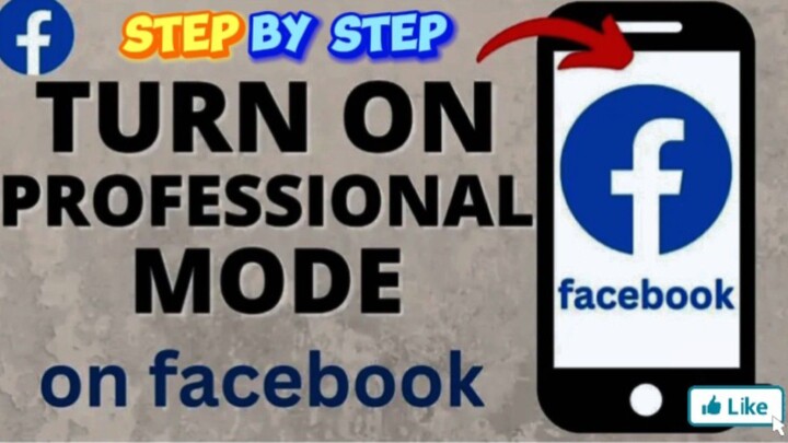 how to turn on Facebook professional mode 2025