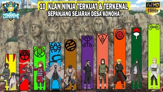 10 KLAN NINJA TERKUAT & TERKENAL SEPANJANG SEJARAH DESA KONOHA - [ NARUTO&BORUTO]