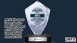JRFX Wins Best Forex Service Provider Award at FXDailyInfo Forex Broker Awards 2024for