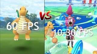 60 FPS pokemon go can now be turned on but a 3K dragonite fled