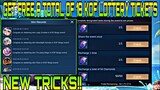 HOW TO GET FREE A TOTAL OF 18 KOF LOTTERY TICKETS!! || NEW TRICKS!! || MLBB