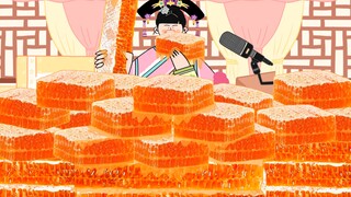 -Empresses in the Palace animation eating show｜An Lingrong's immersive honeycomb honey~