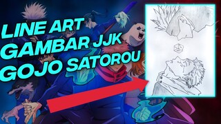 LINE ART GAMBAR ANIME JJK | GOJO DAN ITADORI