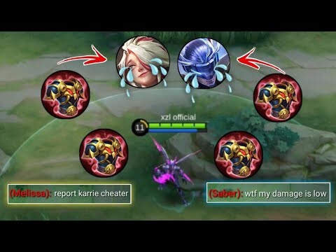 KARRIE EZ COUNTER HYPER MELISSA AND SABER (Must try this!)😱 MLBB