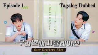 🇰🇷 Our Dating Sim | Episode 1 ~ Tagalog Dubbed [Would you like to start the game?]