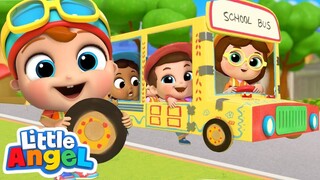 Wheels on the Bus (Yellow School Bus Edition) Little Angel Kids Songs & Nursery