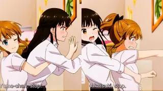Yume and Akatsuki embarrassed and angry because of jokes./My step mother daughter is my ex episode5.
