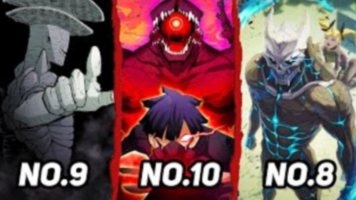 ini dia kaiju terlemah sampai terkuat di anime kaiju no 8