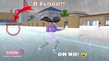 There's a Big Flood 😰 (Rainy day) | Sakura School Simulator
