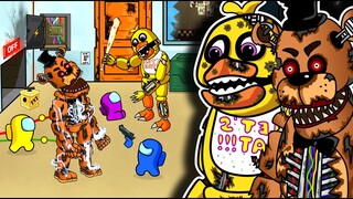 AMONG US vs. FREDDY and CHICA | FNAF| Toonz Animation |어몽어스 VS 프레디 애니메이션