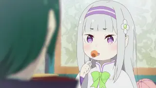 Little Emilia just eats candy