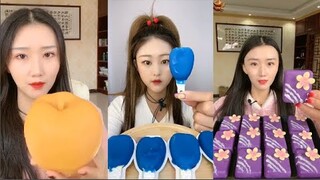 Thánh Ăn Đá Lạnh Như Ăn Kẹo Ngọt, Ăn Trái Cây Bộc Chocola - ASMR Ice Crunchy Eating sound#25