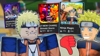 I played the WORST Naruto Roblox Games...