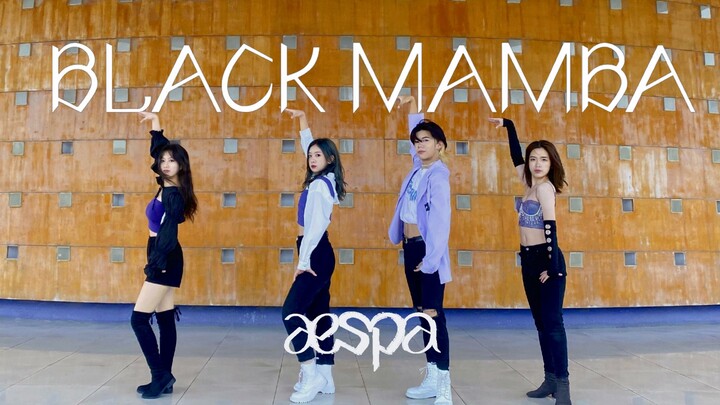 【aespa】Zhejiang University AESPA perfectly reproduces the full song BLACK MAMBA | Hey Ma Mamba!