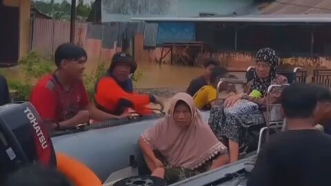 banjir di kota Gorontalo😐