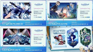 REDEEM CODES Of Version 4.2 AND OFFICIAL BANNER - Genshin Impact