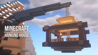 How to build a hanging house on the mountain in Minecraft