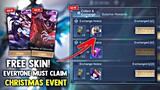 CHRISTMAS EVENT! CLAIM YOUR FREE COLLECTOR SKIN AND EPIC SKIN + TICKET DRAW! FREE SKIN! | MLBB 2022
