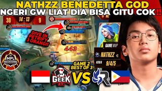 GILA NGACENG BGT GAMEPLAY NATHZ ‼️ 1 VS 5 MAIN SNDIRI AMPE 30-9 SKORNY - MPLI GEEK VS RSG PH GAME 2