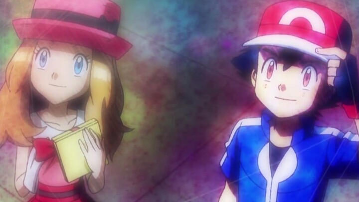 Pokemon xy, Ash and Serena: The first meeting when I was young is always in my heart.
