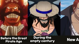 THE STRONGEST PIRATE OF EACH AGE IN ONE PIECE!