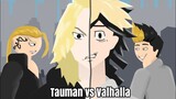 Toman vs Valhalla || Mikey vs Kazutora & Draken vs Hanma Part 1 || Sticknodes animation
