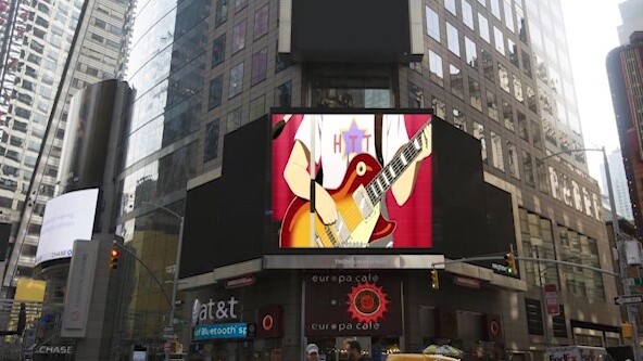 K-ON! sings U&I in Times Square, New York