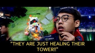 TRUE SIGHT: OG vs PSG.LGD GAME 1 - THE INTERNATIONAL 2018 - THEY ARE JUST HEALING THEIR TOWER!