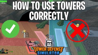 How to use towers correctly (TDS) | ROBLOX