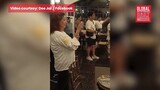 Choir bursts out singing "Bituing Walang Ningning" as leftover food was just being wrapped