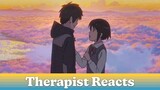 Therapist Reacts to YOUR NAME (Filmmaker falls in LOVE)