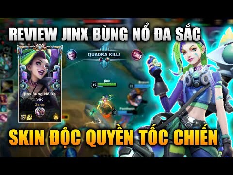 [LMHT Tốc Chiến] Jinx Bùng Nổ Đa Sắc Trang Phục Độc Quyền Tốc Chiến