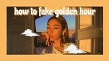 How to fake golden hour filter on VSCO | aesthetic filter